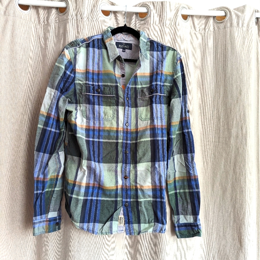 Men's Plaid Button Up Shirt